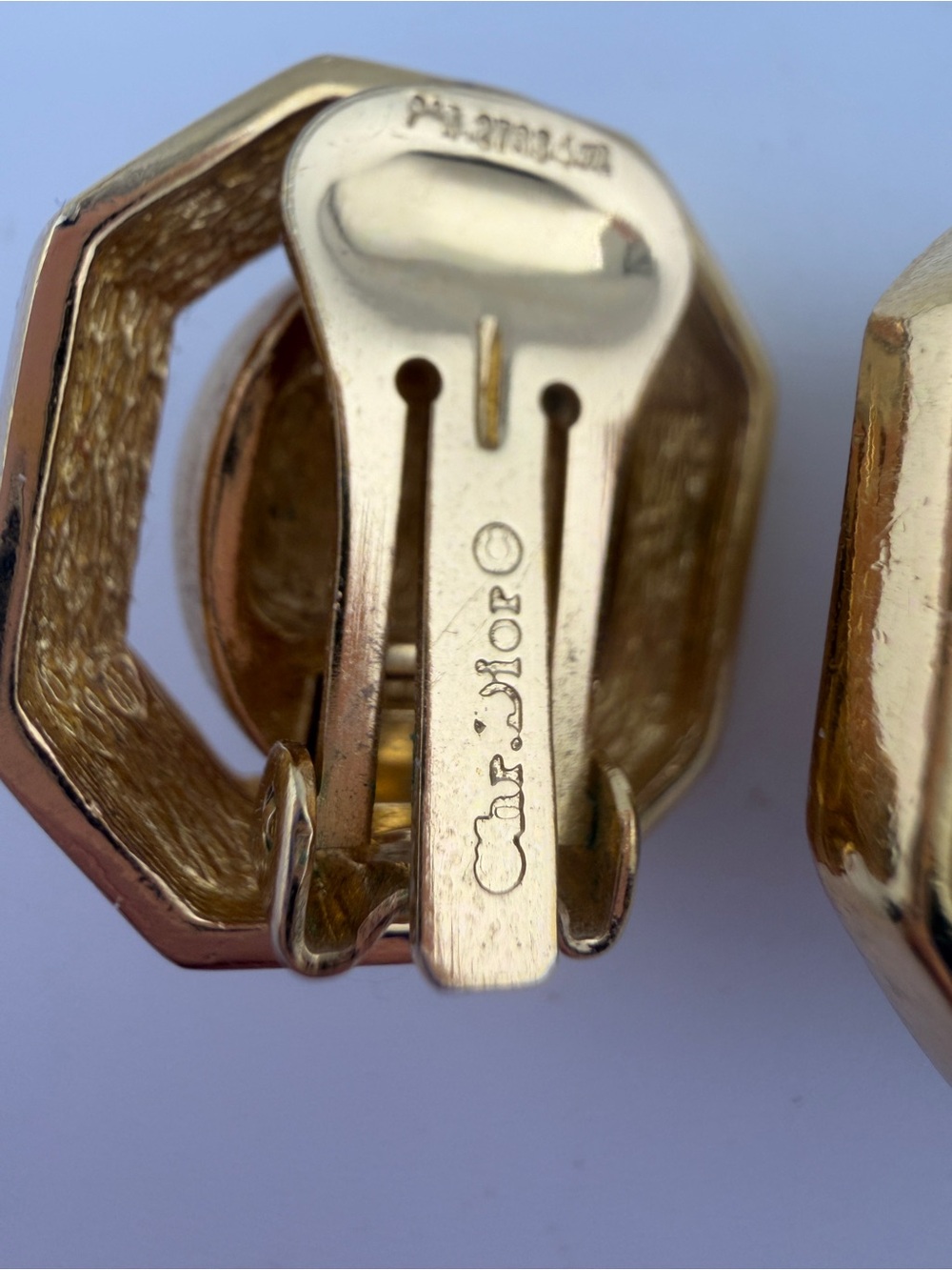 Vintage Christian Dior Art Deco Earrings - Picture 6 of 6